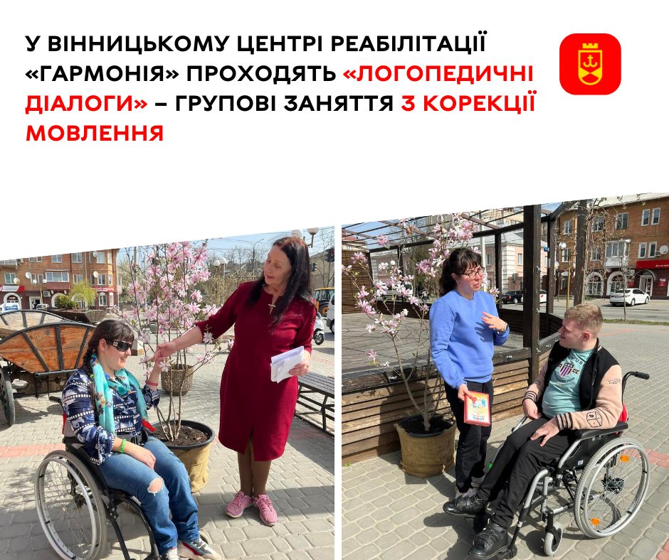 Заняття «Логопедичні діалоги» у Вінницькому центрі реабілітації «Гармонія»